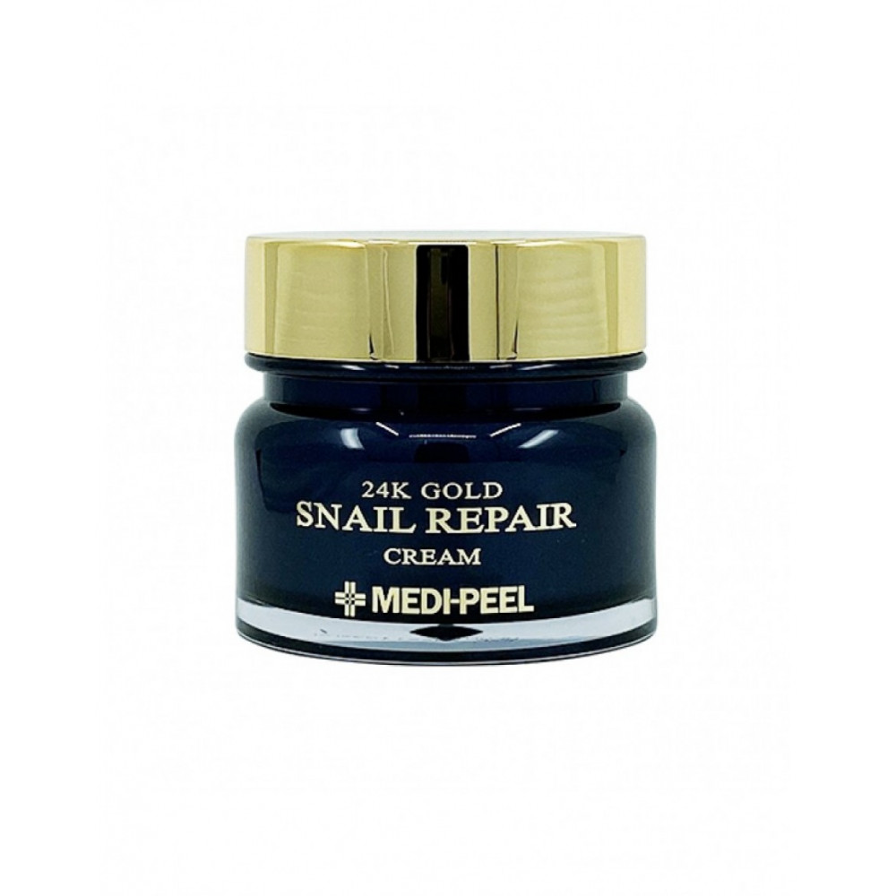Крем для обличчя з колоїдним золотом та муцином равлики - Medi-Peel 24k Gold Snail Repair Cream