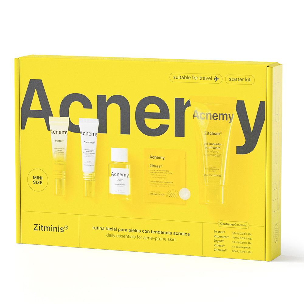 Набір міні-засобів для догляду за проблемною шкірою обличчя - Acnemy Zitminis 