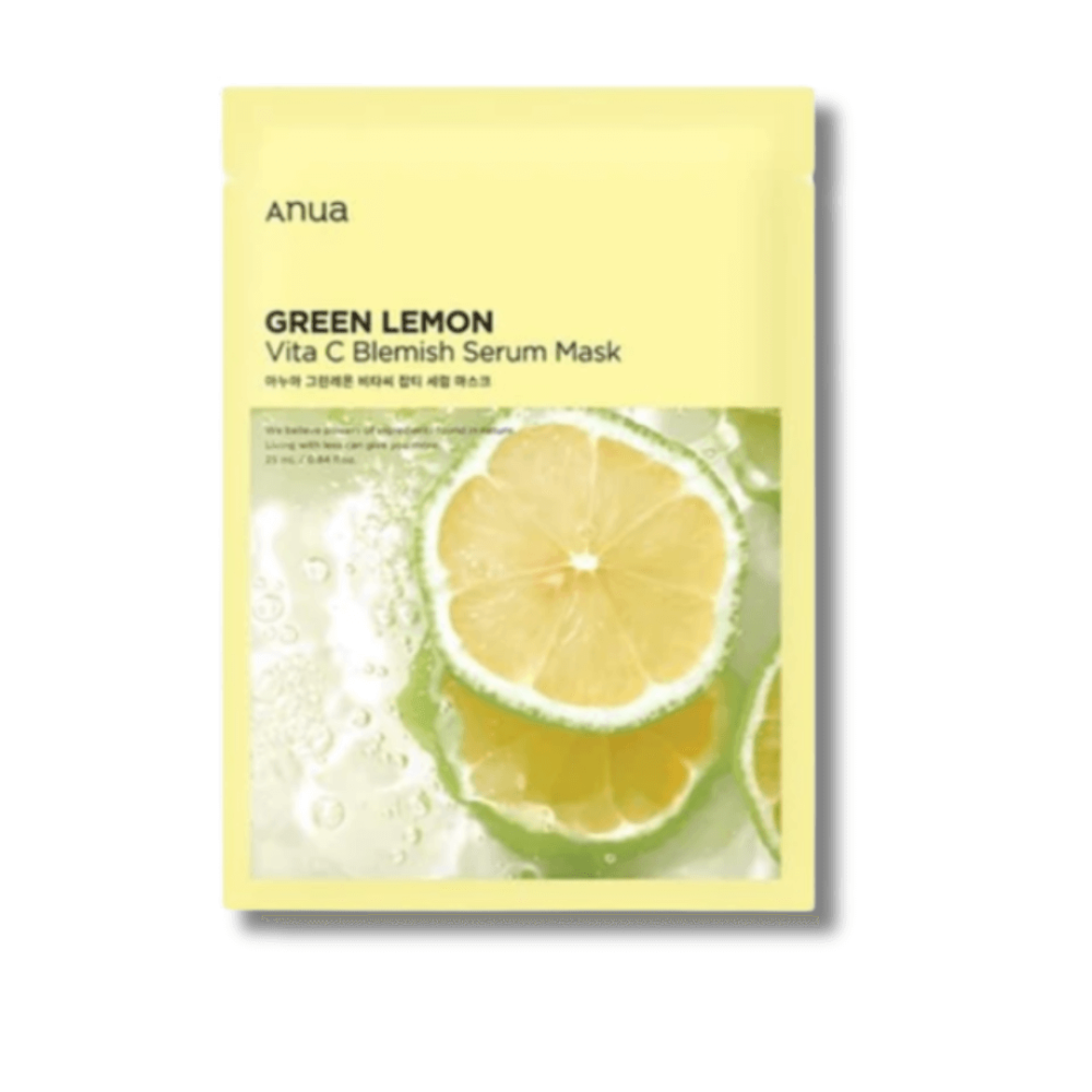 Осветляющая тканевая маска с витамином С - Anua Green Lemon Vita C Blemish Serum Mask