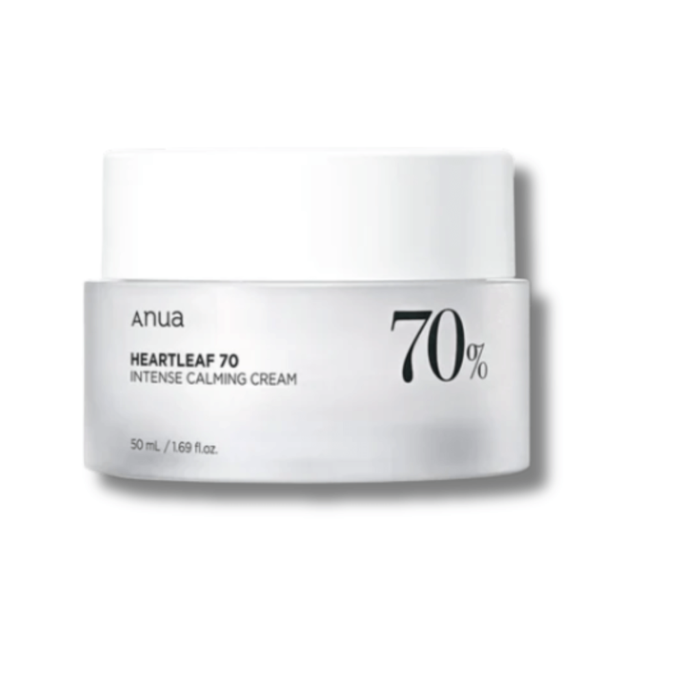 Заспокійливий крем для обличчя з екстрактом гуттуїнії - Anua Heartleaf 70% Intense Calming Cream