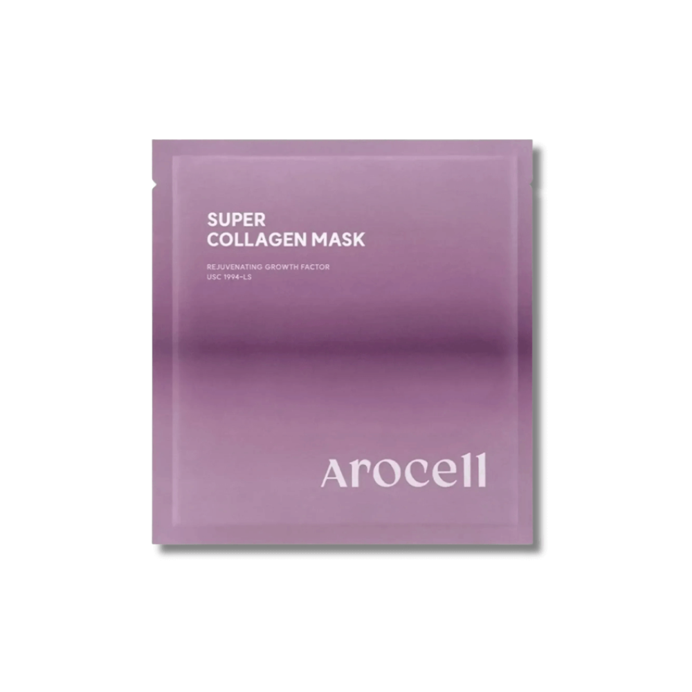 Гідрогелева маска з колагеном і пептидами для ліфтингу та зволоження - Arocell Super Collagen Mask