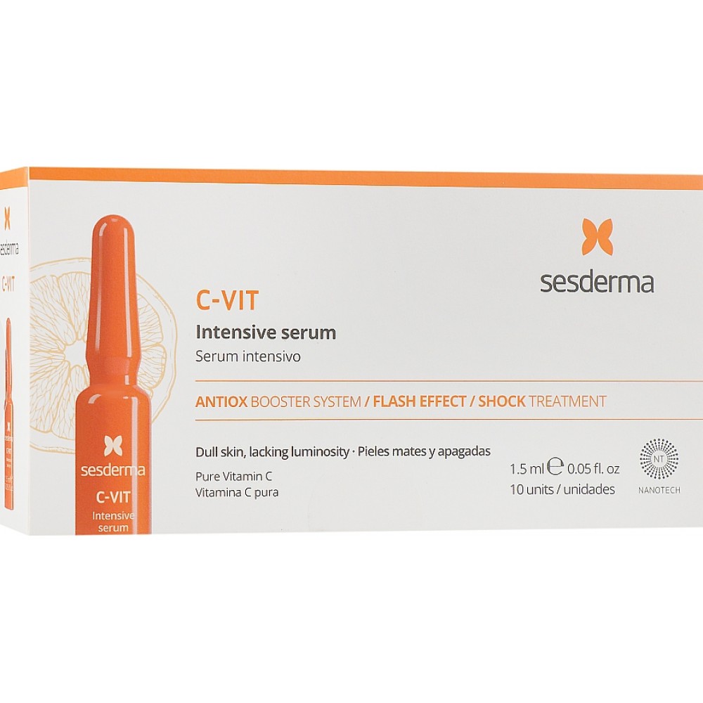 Інтенсивна сироватка миттєвої краси - SeSDerma C-Vit Intensive Serum Flash Effect