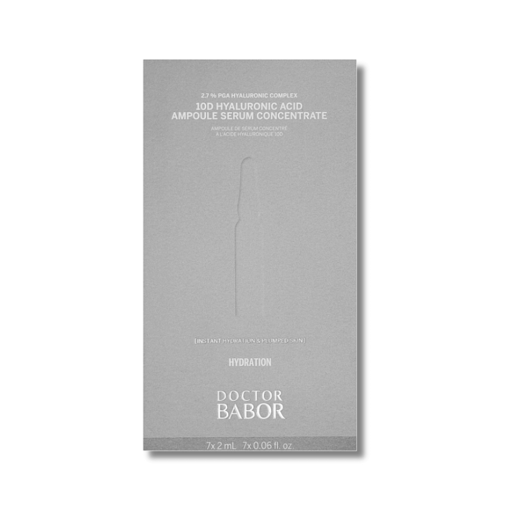 Зволожуючі ампули з мультигіалуроновою кислотою - Babor Doctor Babor Hydration 10D Hyaluronic Acid Ampoule Serum Concentrate