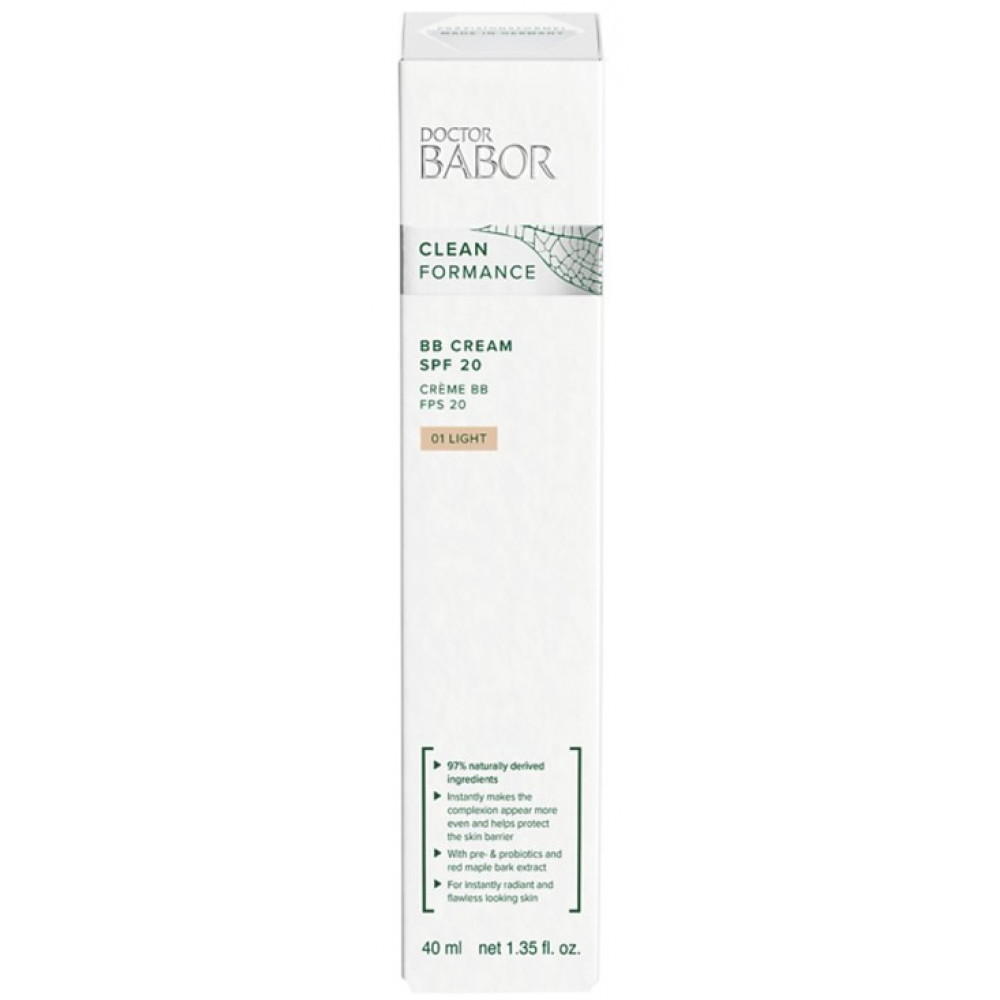 ВВ-крем для обличчя - Babor Doctor Babor Cleanformance BB Cream SPF20