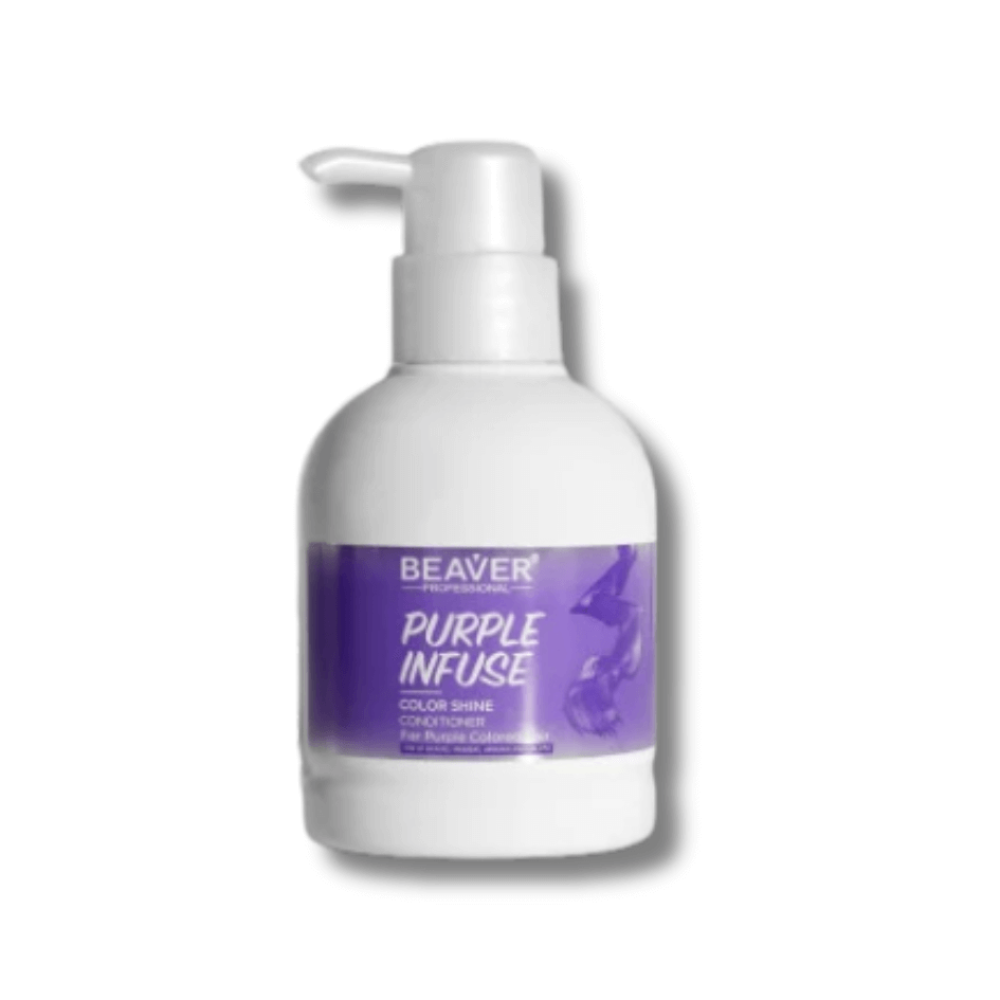 Кондиціонер для інтенсивного догляду волосся для нейтралізації жовтизни - Beaver Professional Infuse Color Shine Conditioner Purple