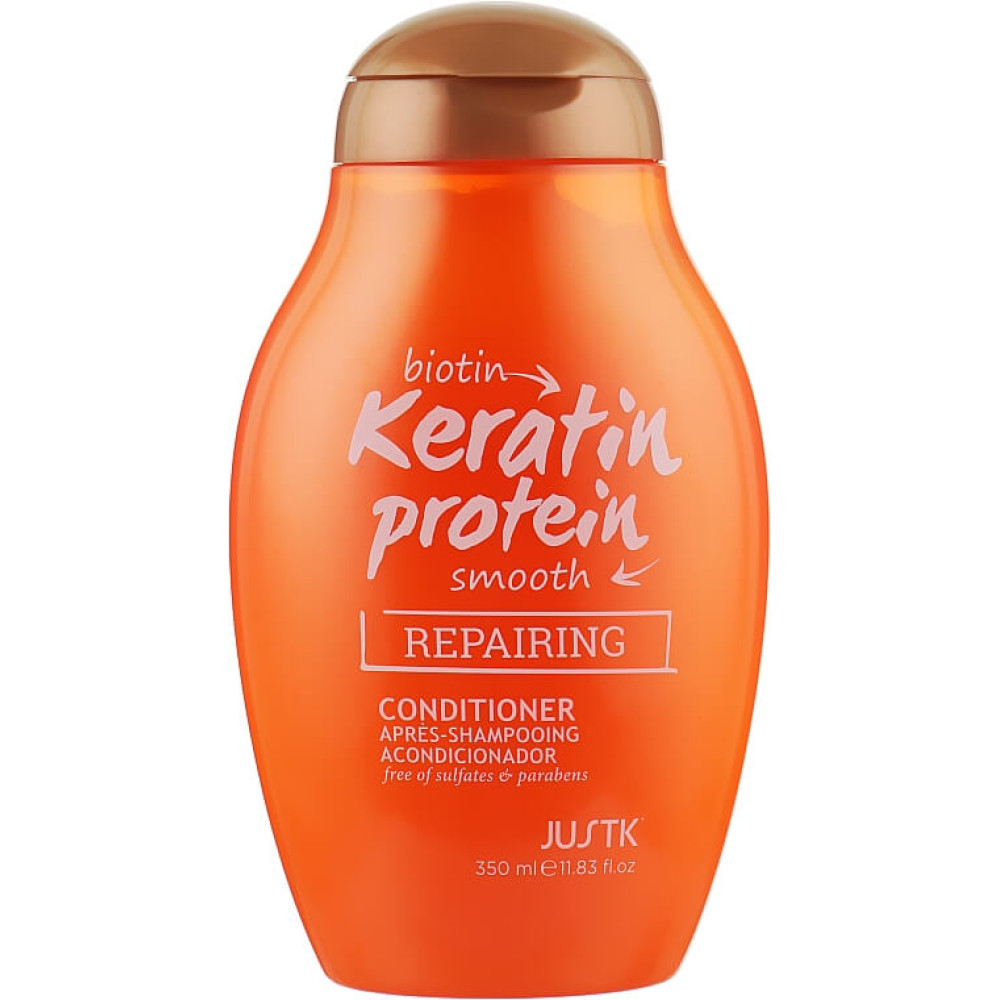 Кондиционер для ломких и посеченных волос с биотином и кератином - Beaver JustK Biotin & Keratin Protein Repairing Conditioner