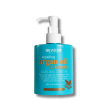 Крем з Аргановою олією для пружних локонів - Beaver Professional Repairing Argan Oil & Keratin Curling Cream