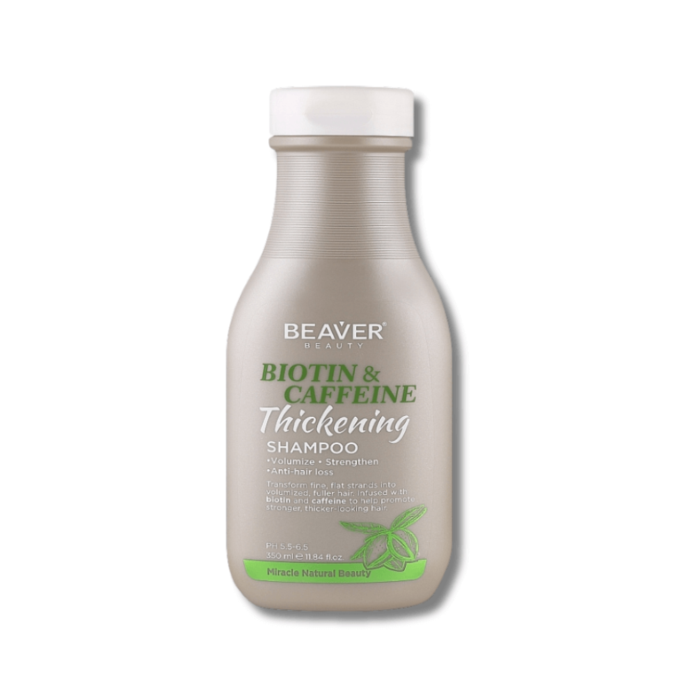 Шампунь проти випадіння волосся збагачений біотином та кофеїном - Beaver Professional Biotin & Caffeine Thickening Shampoo