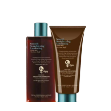 Розгладжуючий набір з ефектом ламінування та блиску волосся - Tecna Smooth-Organic Smoothing Kit