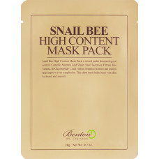 Маска з муцином равлика і отрутою бджоли - Benton Snail Bee High Content Mask 