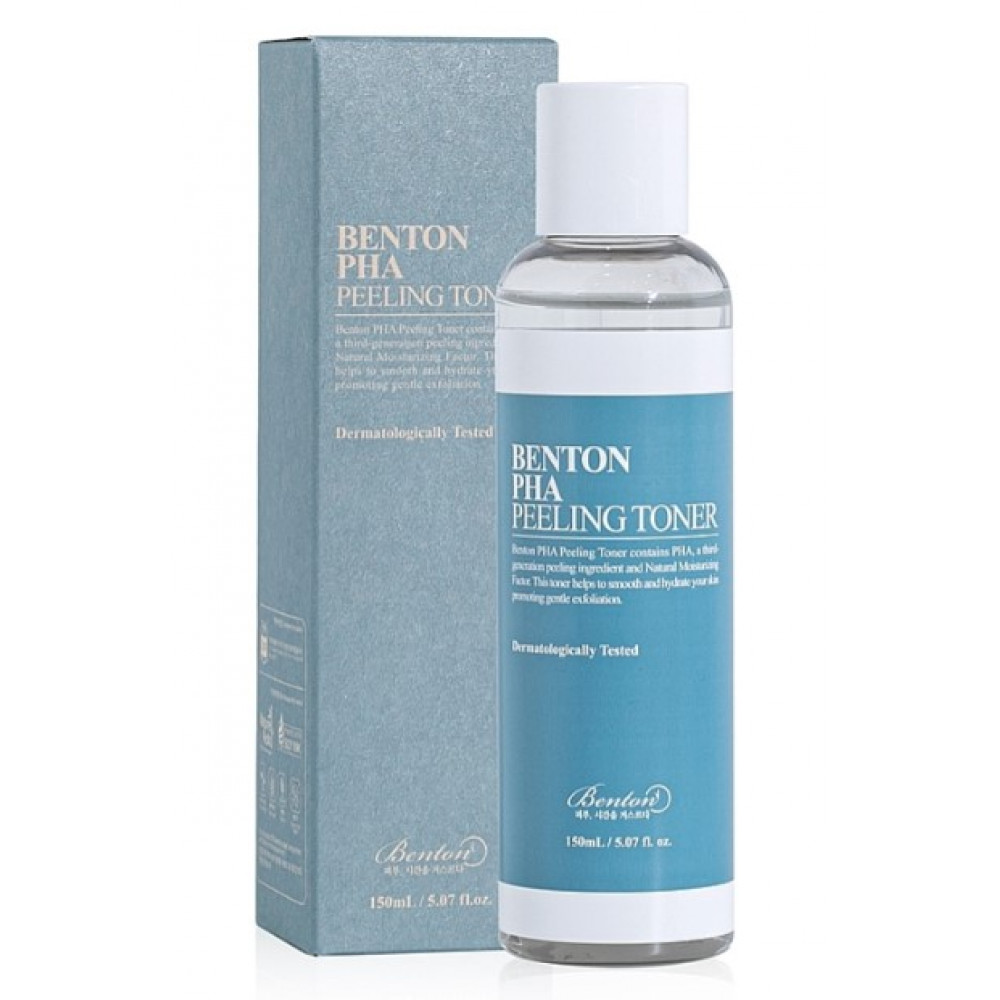 Тонер-ексфоліант з лактобіоновою кислотою - Benton PHA Peeling Toner