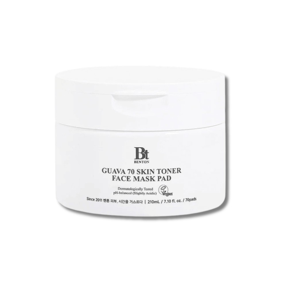 Заспокійливі тонер-педи для обличчя - Benton Guava 70 Skin Toner Face Mask Pad