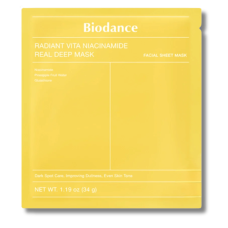 Гідрогелева маска з ніацинамідом - Biodance Real Deep Mask Radiant Vita Niacinamide