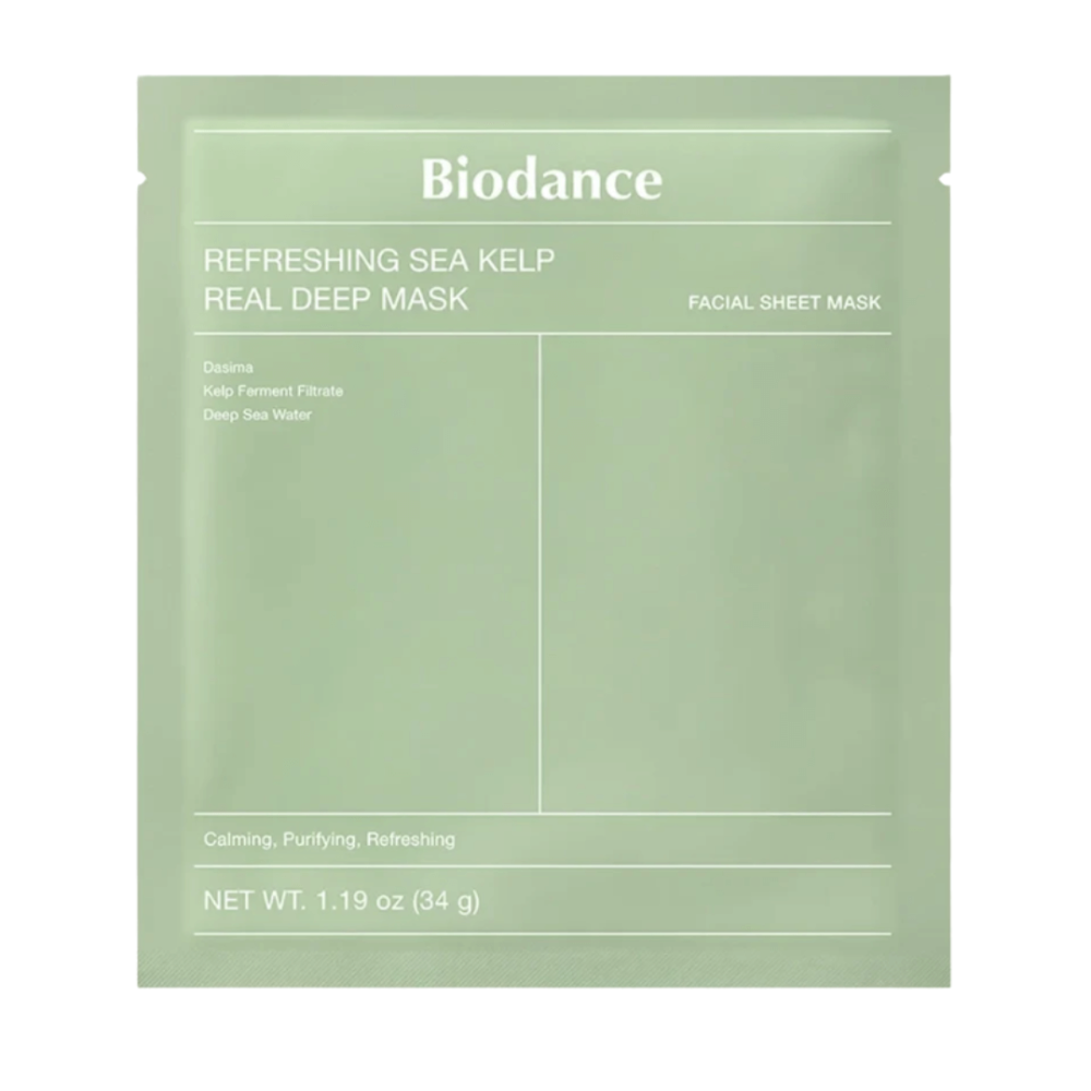 Гідрогелева маска з морською ламінарією - Biodance Real Deep Mask Refreshing Sea Kelp
