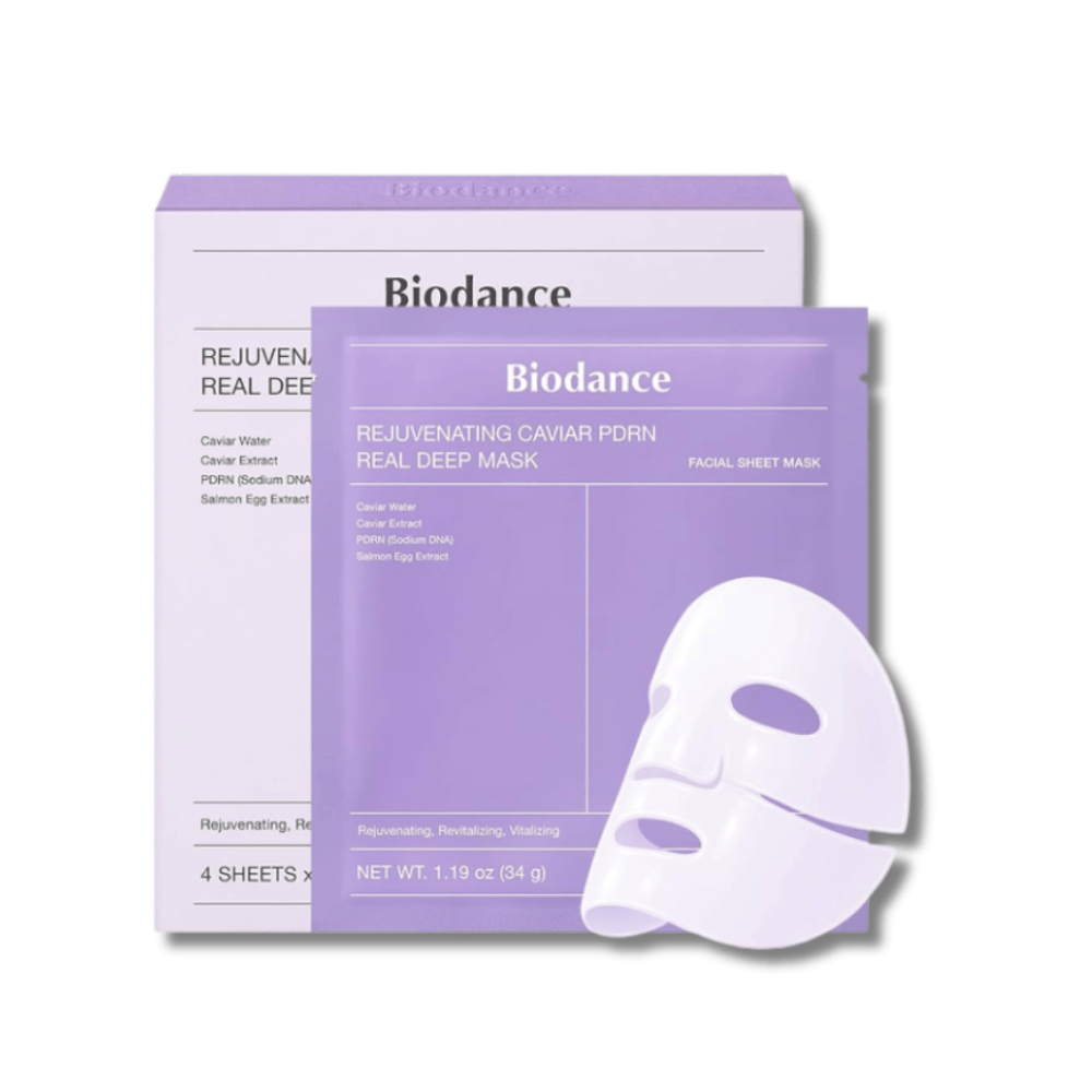 Набір омолоджуючих гідрогелевих масок із PDRN - Biodance Rejuvenating Caviar PDRN Real Deep Mask