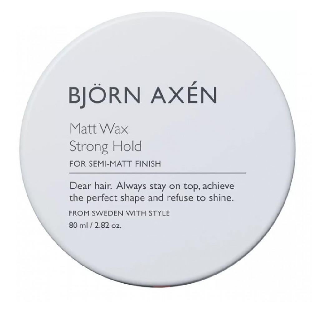 Віск сильної фіксації з матовим фінішем - Bjorn Axen Matt Wax Strong Hold