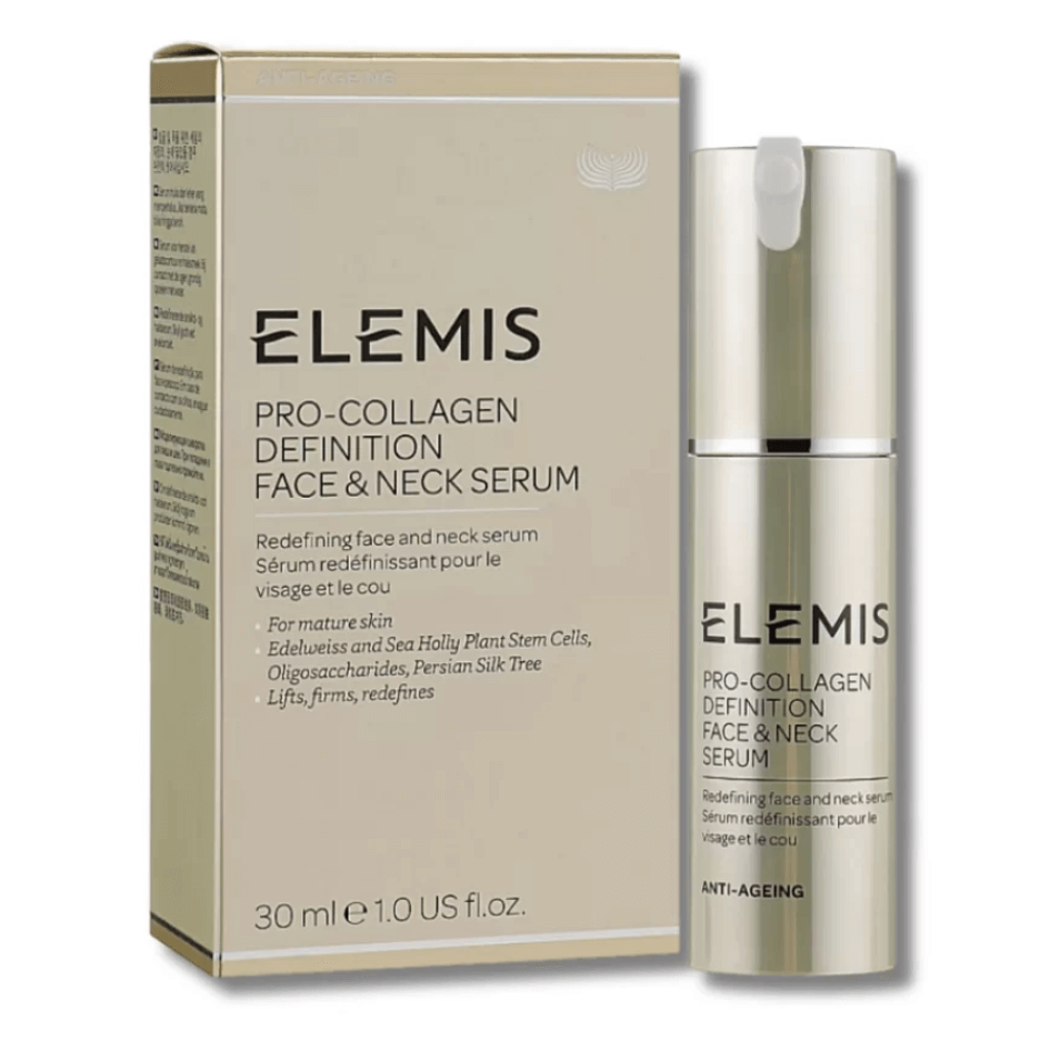 Антивіковий догляд: Засоби для профілактики та боротьби зі зморшками Elemis Pro-Collagen Definition Face & Neck Serum