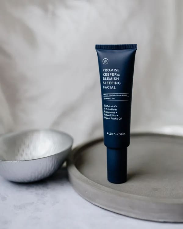 Молочна кислота: Як вона працює? Allies of Skin Promise Keeper Blemish Sleeping Facial