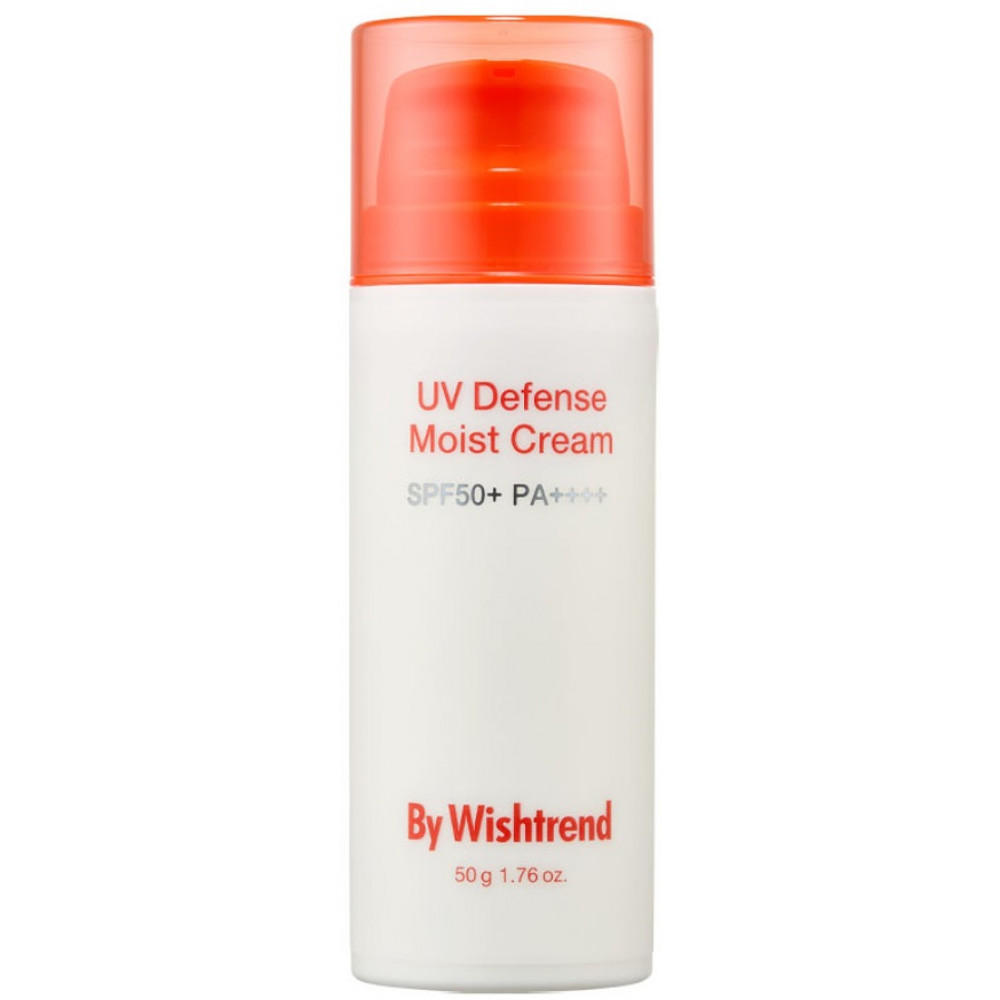 Зволожуючий сонцезахисний крем - By Wishtrend UV Defense Moist Cream SPF50+ PA++++