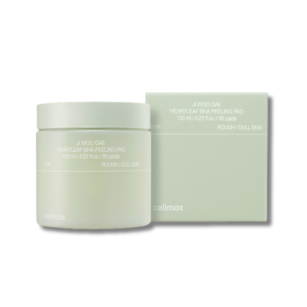 Відлущуючі тонер-педи для обличчя з мадекасосидом та BHA-кислотою - Celimax Heartleaf BHA Peeling Pad
