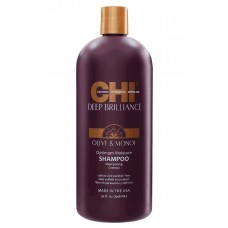 Увлажняющий шампунь для поврежденных волос - CHI Deep Brilliance Olive & Monoi Optimum Moisture Shampo