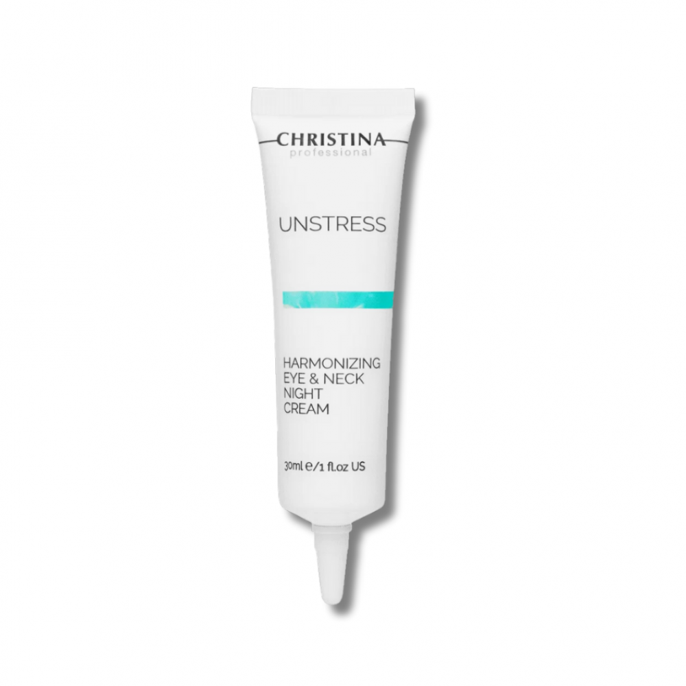 Гармонізуючий нічний крем для шкіри навколо очей і шиї - Christina Unstress Harmonizing Night Cream For Eye And Neck 