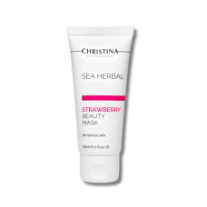 Полунична маска краси для нормальної шкіри - Christina Sea Herbal Beauty Mask Strawberry 