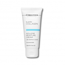 Зволожуючий крем "Еластин, колаген, азулен" з вітамінами А, Е та гіалуроновою кислотою - Christina Elastin Collagen Azulene Moisture Cream 