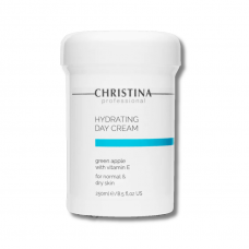 Зволожуючий денний крем із зеленим яблуком і вітаміном Е для нормальної і сухої шкіри - Christina Hydrating Day Cream Green Apple 