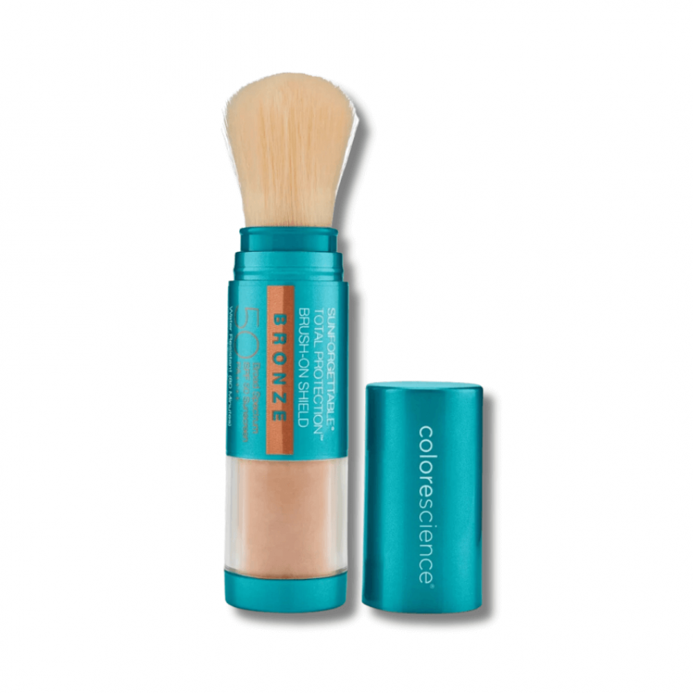 Сонцезахисна розсипчаста пудра для обличчя "Бронза" - Colorescience Sunforgettable Total Protection Brush-On Shield Bronze SPF 50