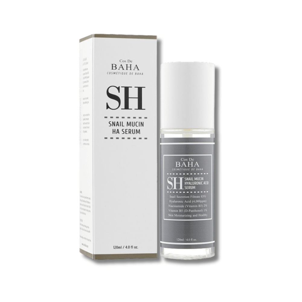 Сироватка для обличчя з муцином равлики та ніацинамідом - Cos De Baha SH Snail Mucin Power Serum with Niacinamide 2%