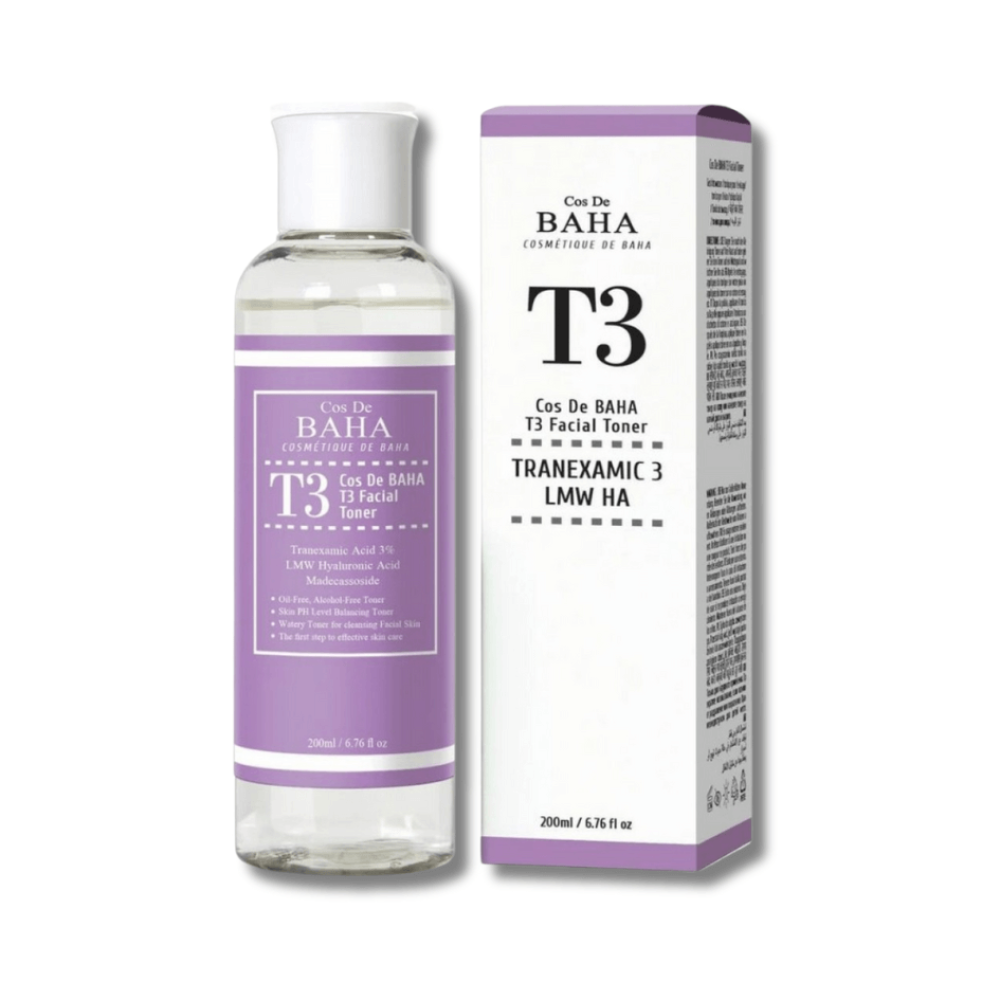 Тонер для обличчя з транексамовою кислотою - Cos De Baha Tranexamic 3% LMW HA Toner