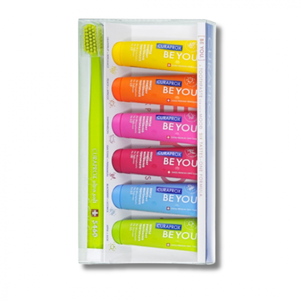 Набор из 6 мини-зубных паст - Curaprox Be You Mixed