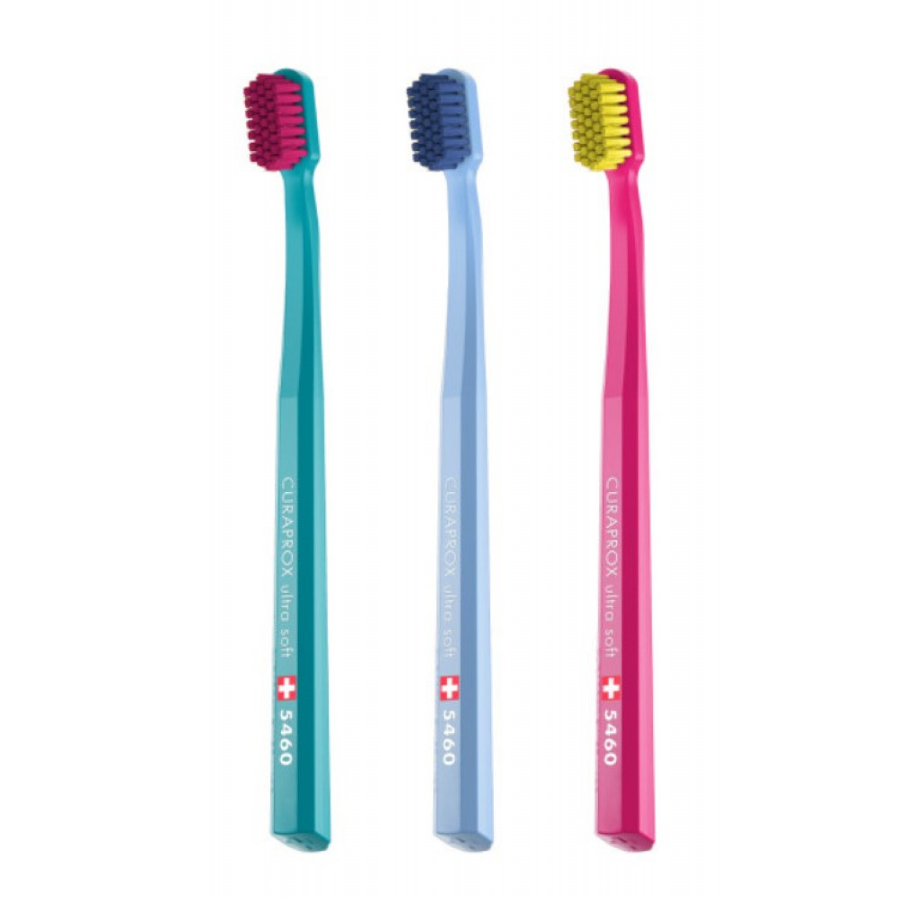 Набір зубних щіток - Curaprox CS 5460/3 "Ultra Soft", D 0,10 мм	