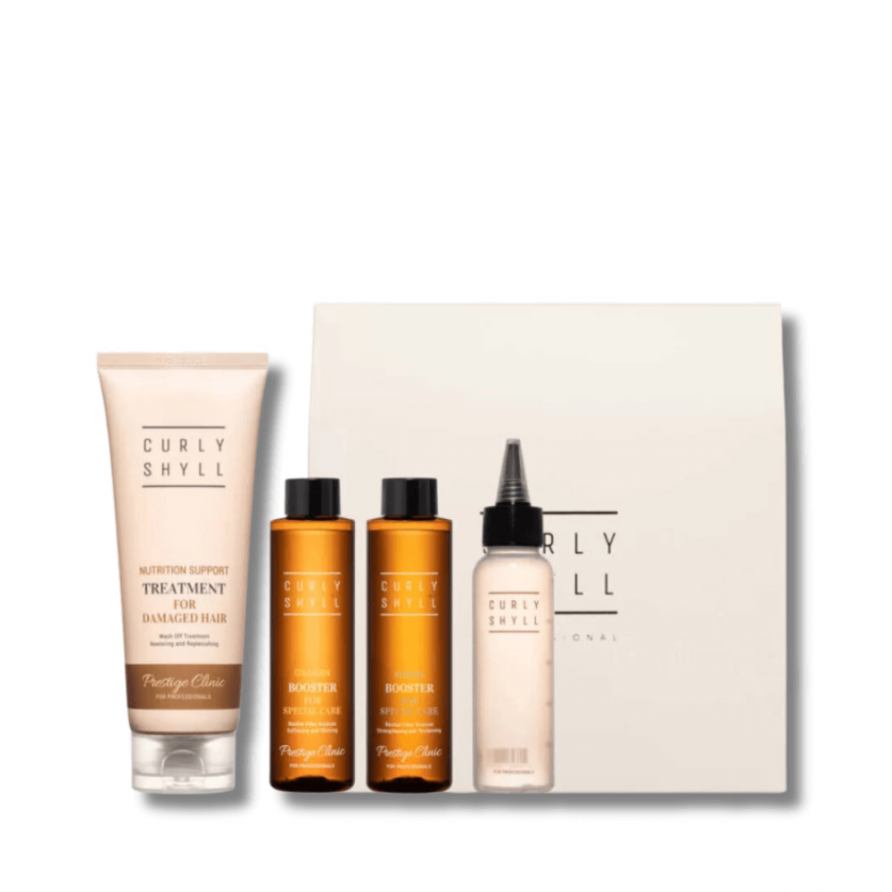 Набір-процедура для інтенсивного відновлення пошкодженого волосся - Curly Shyll Prestige Clinic Hair Ampoule Pack