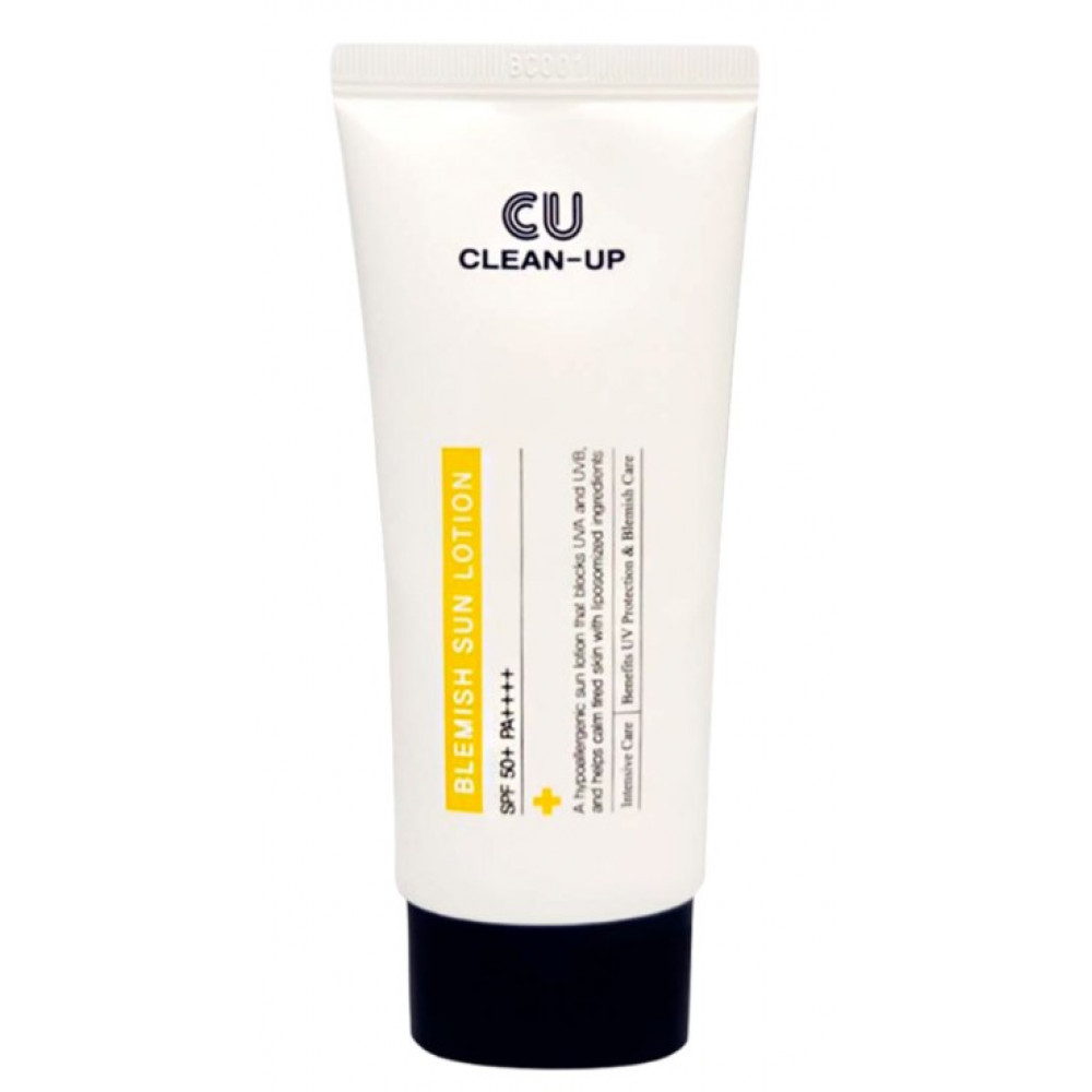 Легкий гіпоалергенний сонцезахисний лосьйон - Cuskin Clean-UP Blemish Sun Lotion SPF50+ PA++++