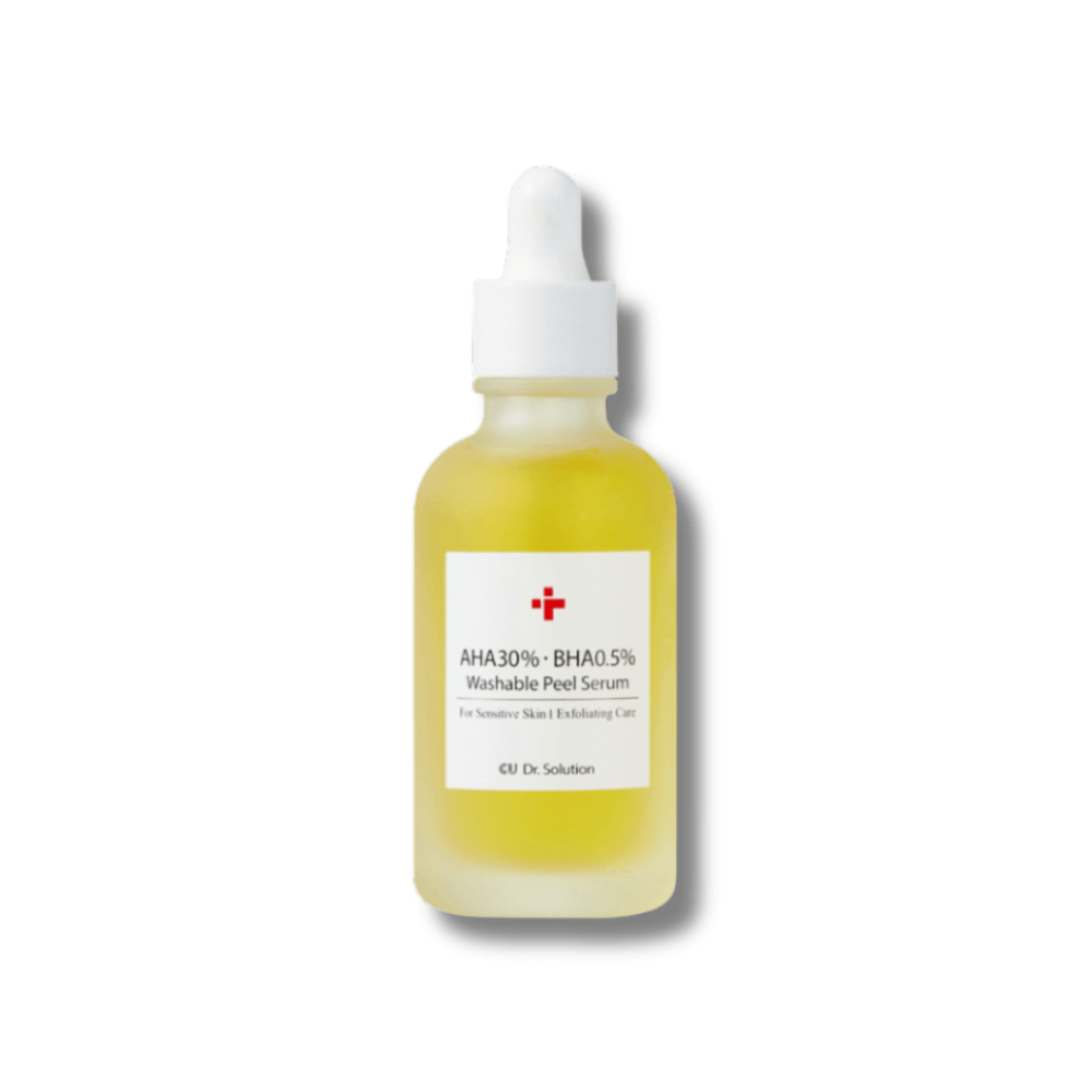 Пілінг-сироватка з AHA 30% та BHA 0,5% кислотами - Cuskin Dr.Solution AHA 30% BHA 0.5% Washable Peel Serum