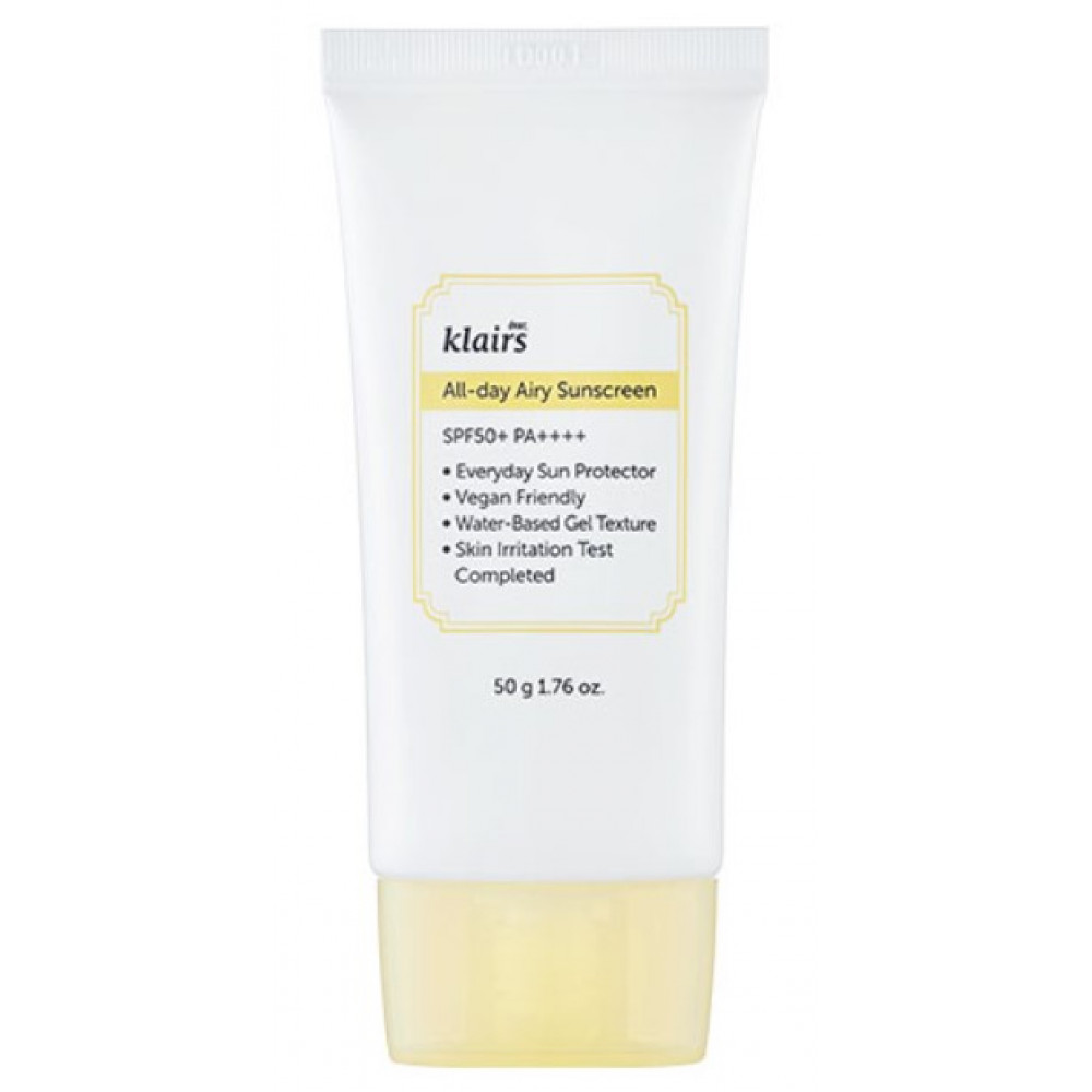 Сонцезахисний крем - Dear, Klairs All-day Airy Sunscreen SPF 50+ PA++++