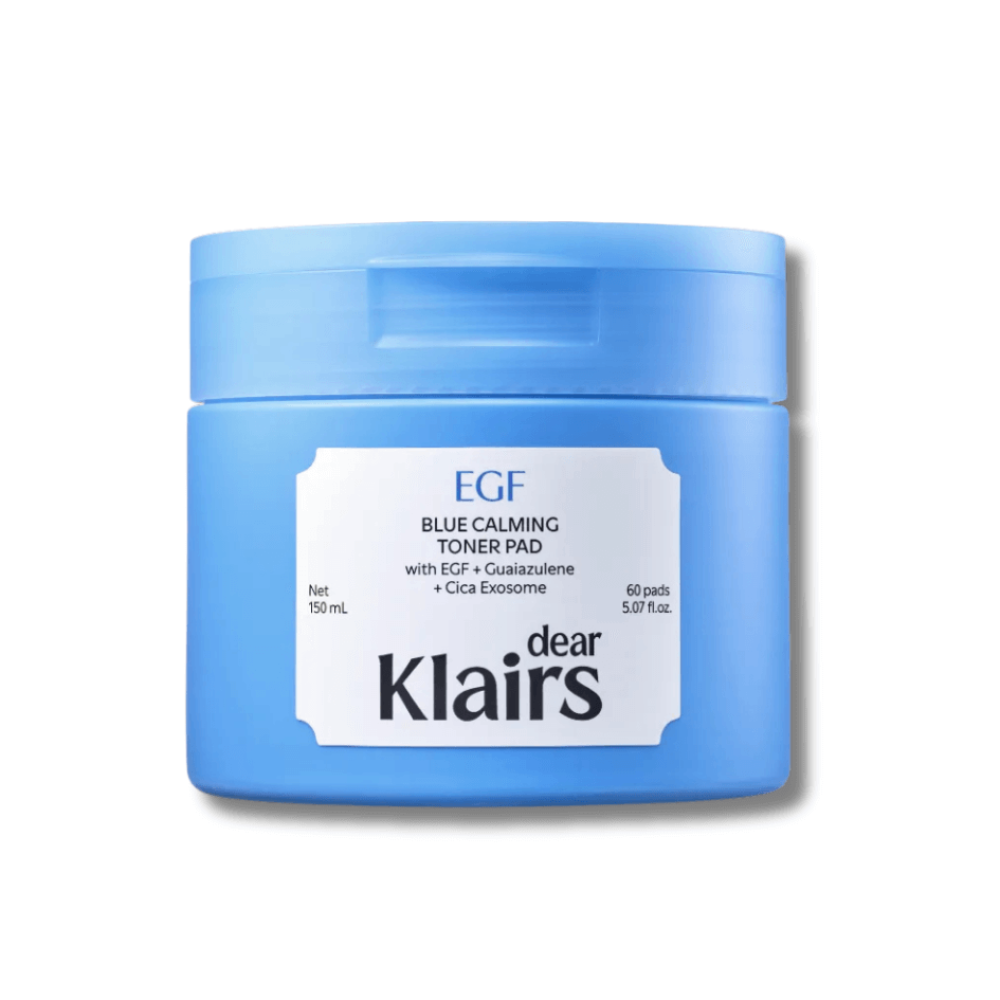 Заспокійливі тонізуючі пади - Dear, Klairs EGF Blue Calming Toner Pad