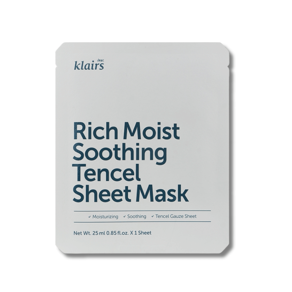 Зволожуюча тканинна маска - Dear Klairs Rich Moist Soothing Tencel Sheet Mask