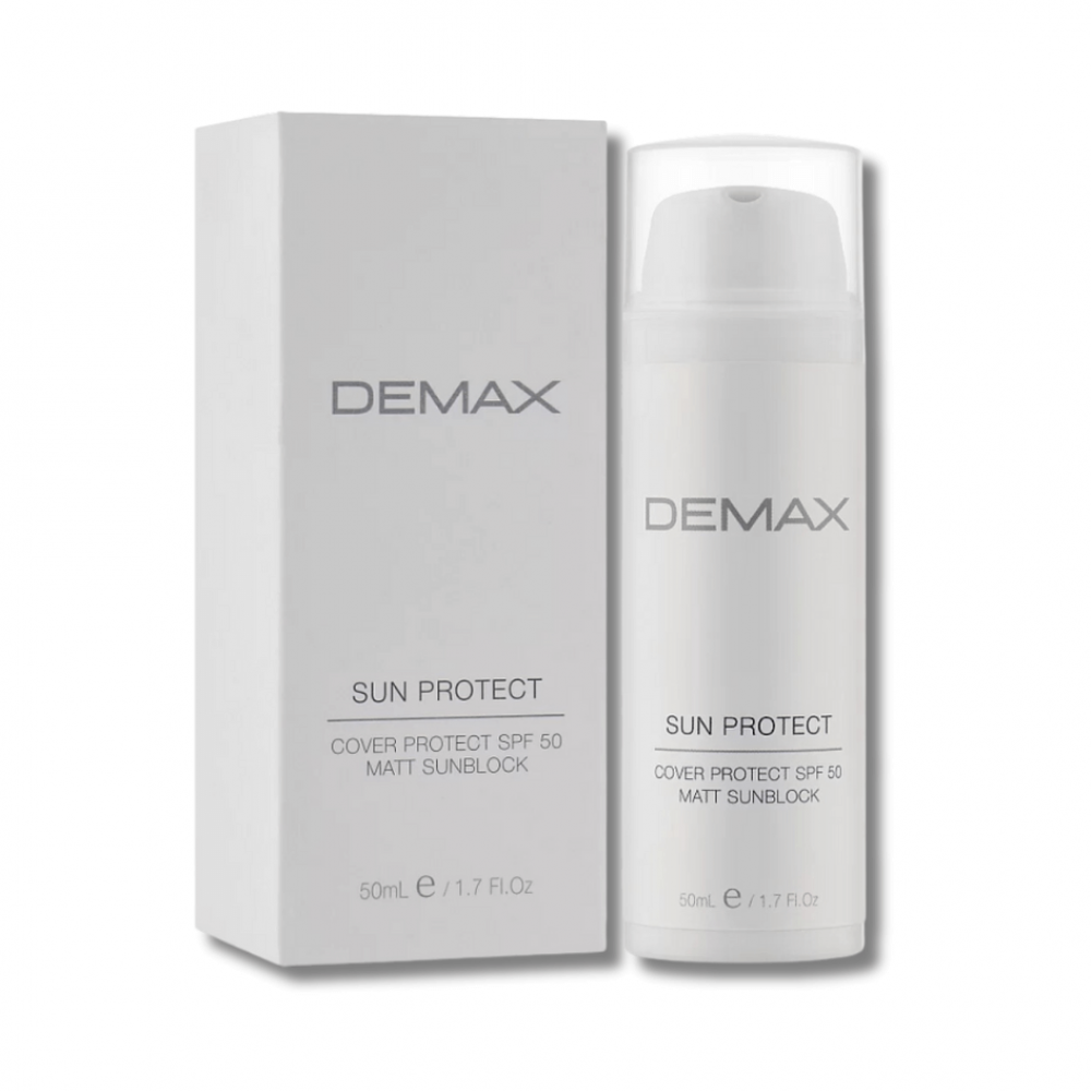 Захисний матуючий санблок SPF 50 - Demax Protect Cover Protect SPF 50 Matt Sunblock