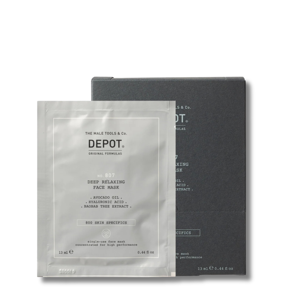 Живильна маска для обличчя й шиї - Depot No.807 Deep Relaxing Face Mask