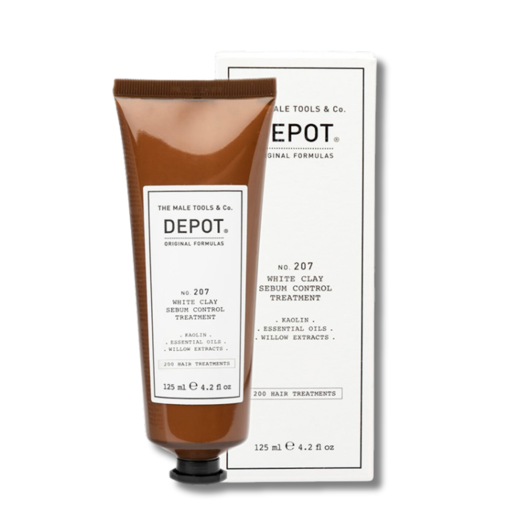 Біла глина для контролю жирності шкіри голови та волосся - Depot No. 207 White Clay Sebum Control Treatment