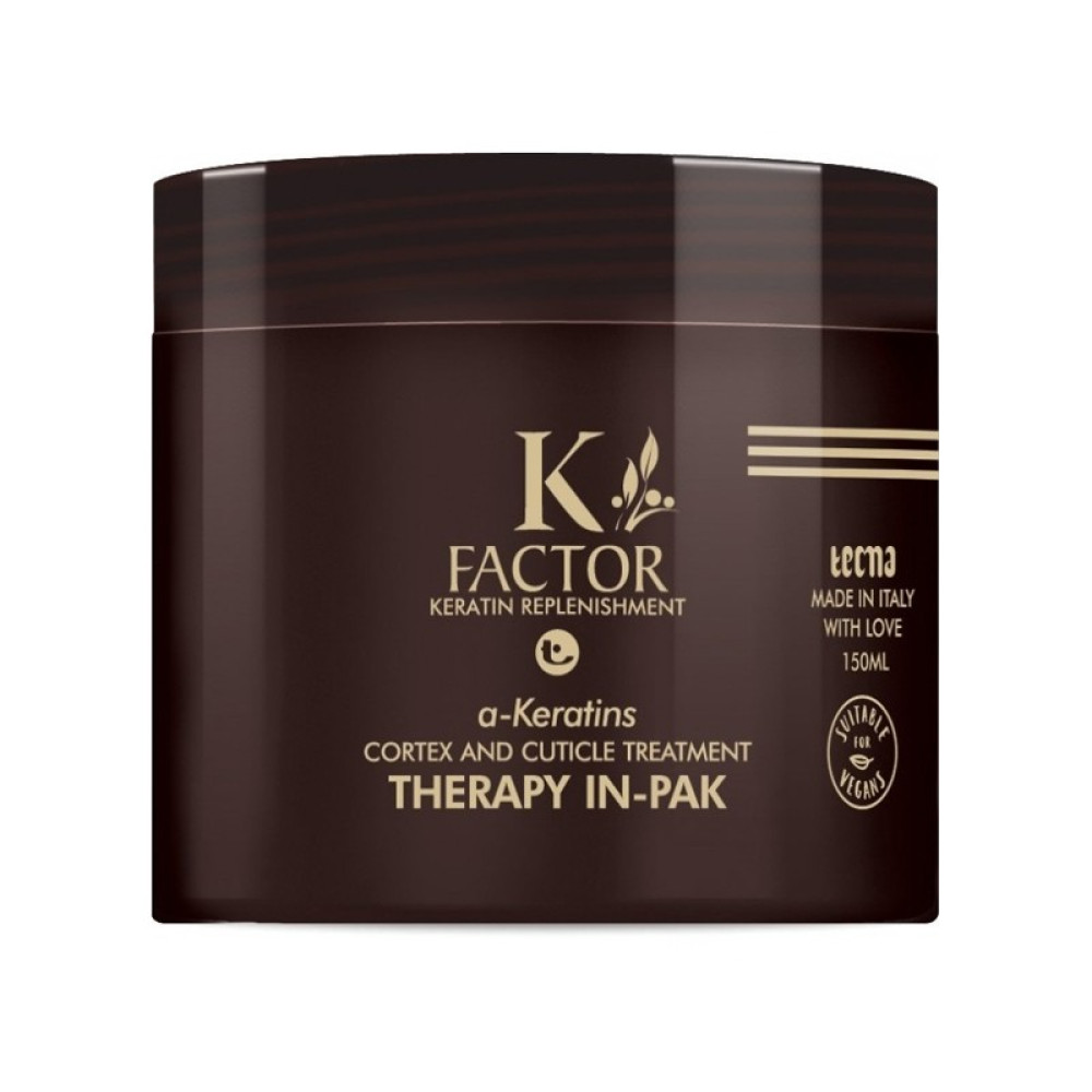 Кератиновая маска для поврежденных волос - Tecna K-Factor Therapy In-Pak