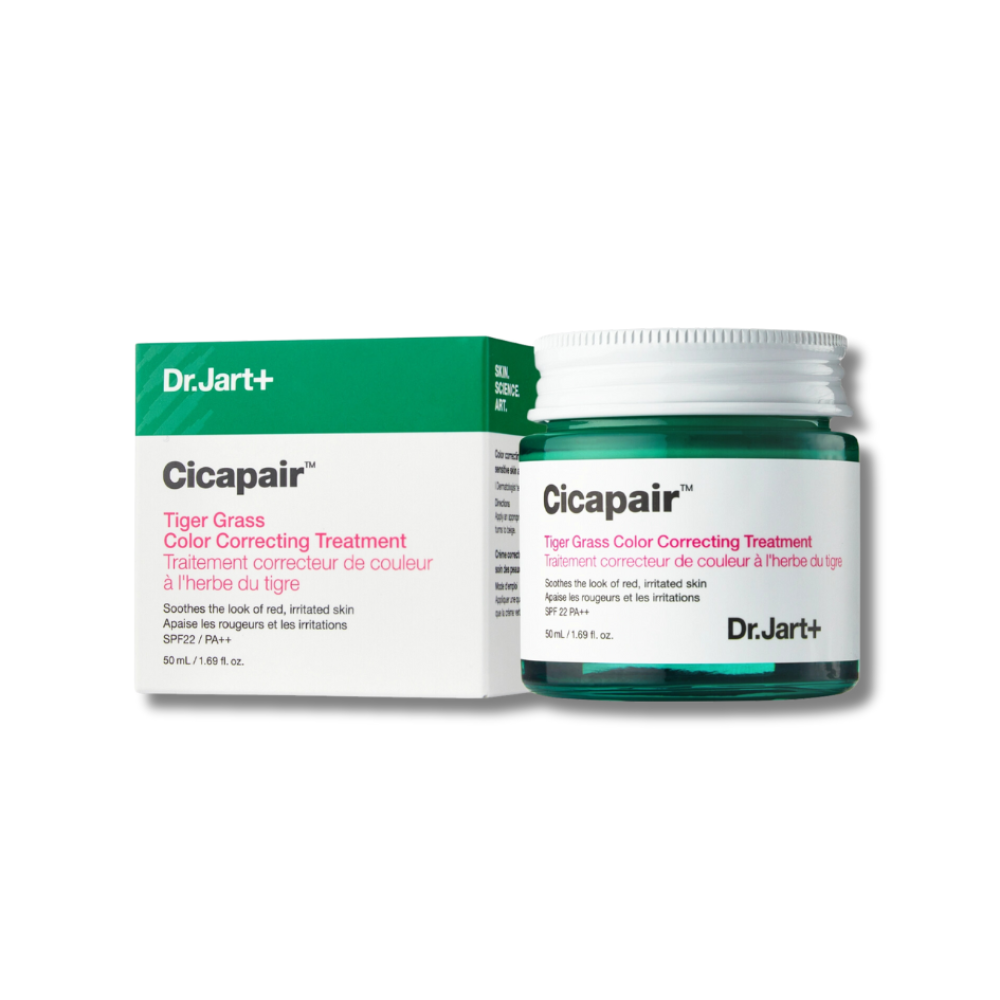 Коригуючий крем для обличчя - Dr. Jart + Cicapair Tiger Grass Color Correcting Treatment 