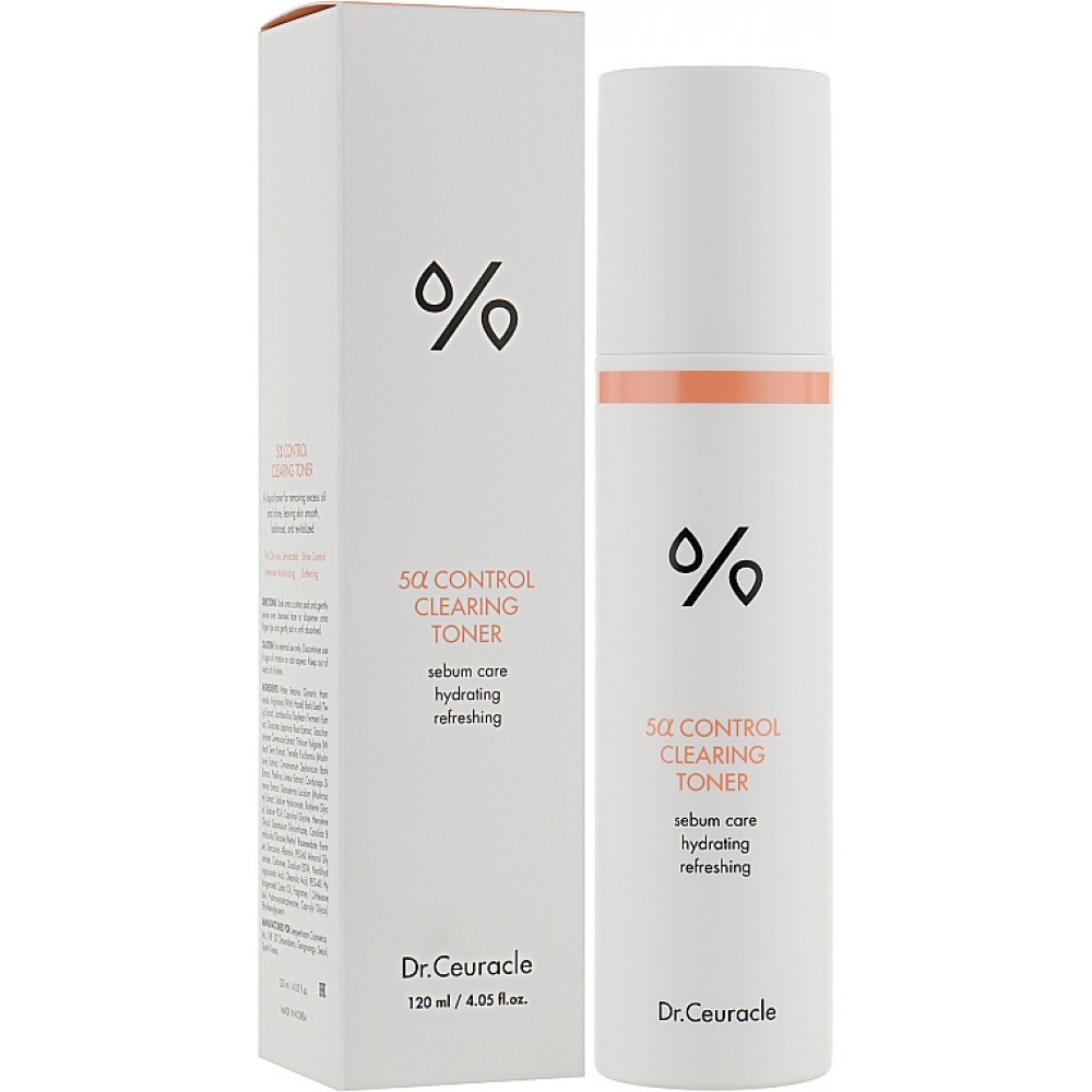 Себорегулюючий тонер для проблемної шкіри "5-альфа контроль" - Dr.Ceuracle 5α Control Clearing Toner