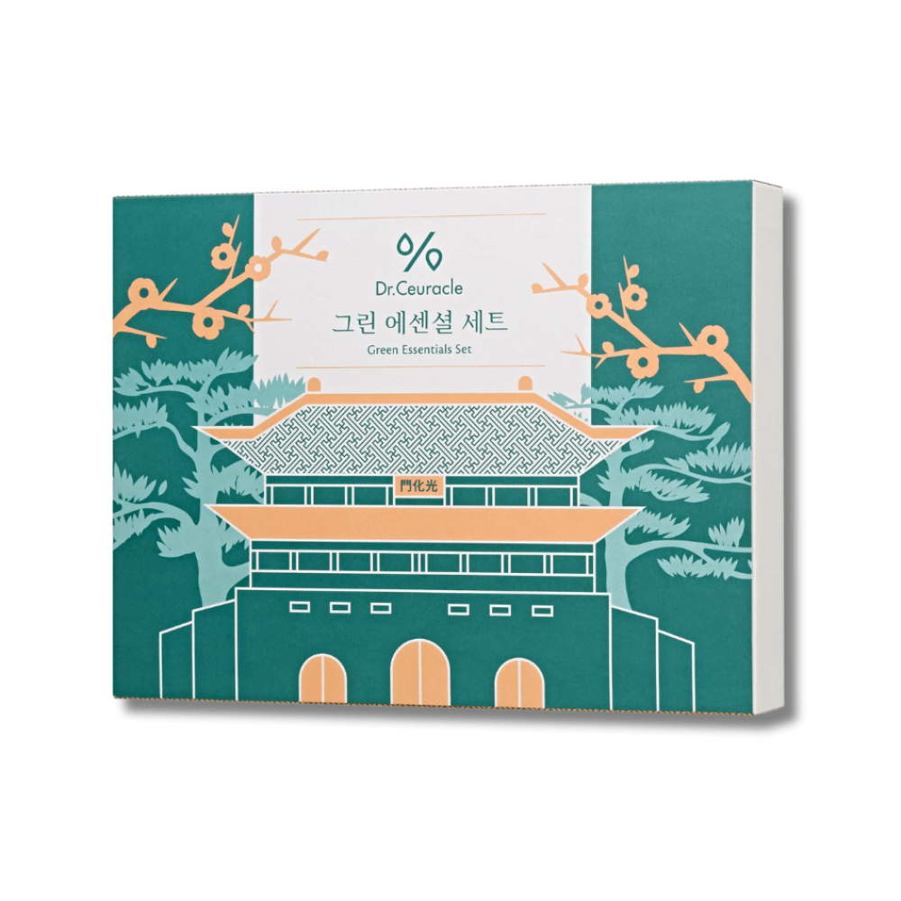 Набір для комплексного догляду за шкірою обличчя - Dr.Ceuracle Green Essential Set