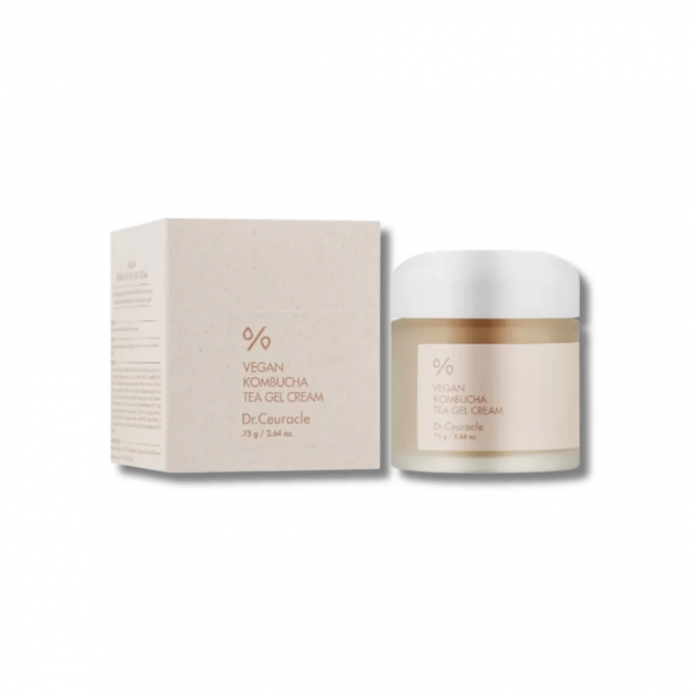 Веганський крем-гель для обличчя з екстрактом комбучі - Dr.Ceuracle Vegan Kombucha Tea Gel Cream