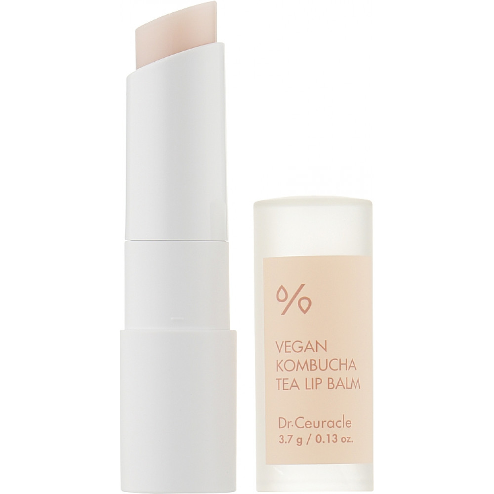 Зволожуючий бальзам для губ з екстрактом комбучі - Dr.Ceuracle Vegan Kombucha Tea Lip Balm