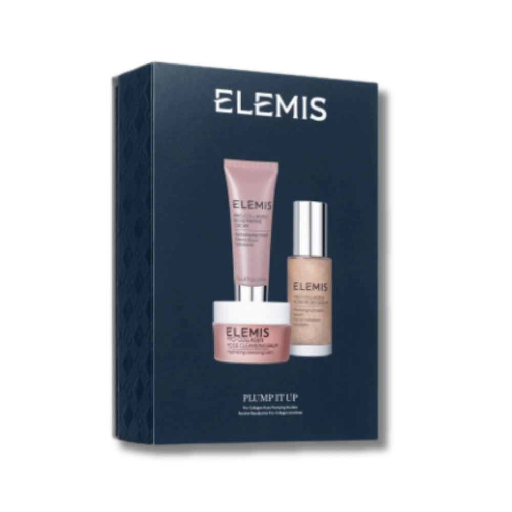 Трио для увлажнения и успокоения кожи с розой - Elemis Pro-Collagen Rose Plumping Routine Kit